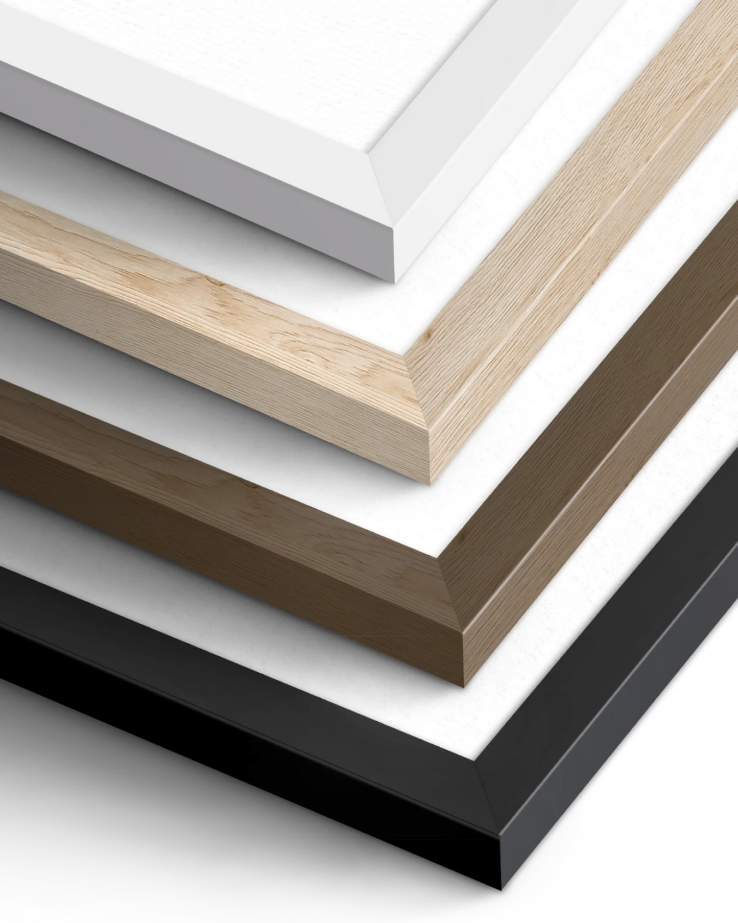 Frame Colours - White, Natural Wood, Dark Wood and Black - Map Posters by Souveno